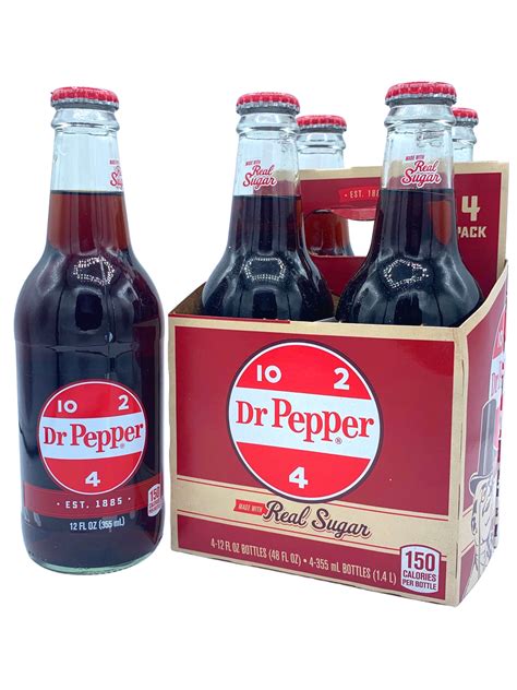12Pk Dr Pepper With Real Sugar In Glass Bottles Soda Louisiana Pantry