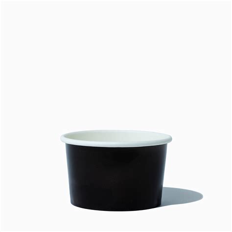 4 Oz Black Ice Cream Paper Cups