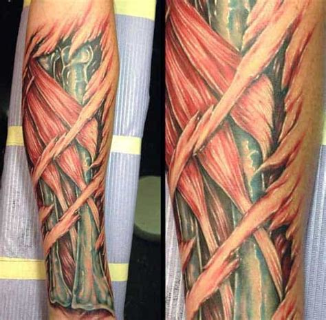 50 Ripped Skin Tattoo Designs For Men Manly Torn Flesh Ink