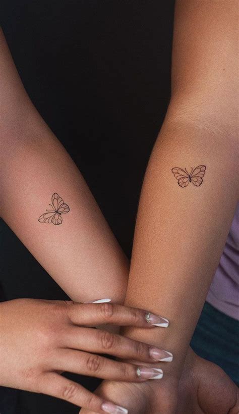 50 Small Tattoo Ideas Less Is More Bff Matching Butterfly Tattoos I