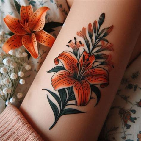 63 Groundbreaking Ideas For Tiger Lily Tattoos Prioritizing Luxurious Tattoo Inspired Apparel
