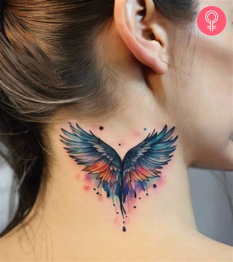 8 Best Wings Neck Tattoo Designs With Meanings