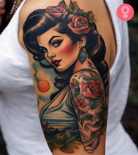 8 Stunning Pin Up Girl Tattoo Designs To Add Vintage Charm