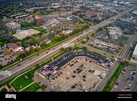 Aerial View Of The Twin Cities Outer Suburb Of Apple Valley Minnesota Stock Photo Alamy