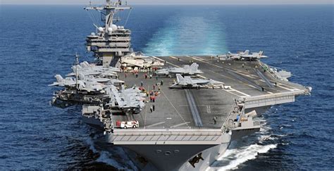 Aircraft Carrier Uss George H W Bush Docks In Souda Crete