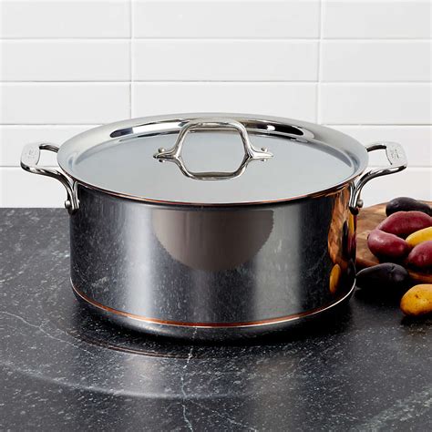All Clad Copper Core 8 Qt Stockpot With Lid Reviews Crate Amp Barrel