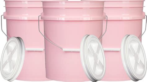 Amazon Com House Naturals 5 Gallon Pink Food Grade Plastic Storage