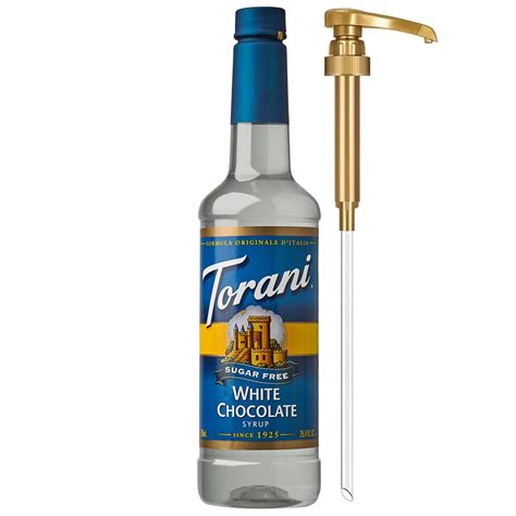 Amazon Com Torani Sugar Free Sweetener Zero Calorie Syrup For Drinks Pump Included 25 4 Fl Oz Grocery Gourmet Food