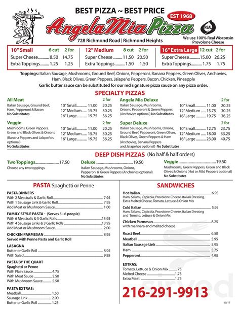 Angela Mia Pizza Richmond Heights Updated January 2026 22 Photos