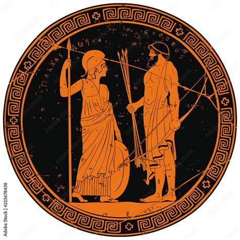 Mythology Art For Classical Artists Athena Mentoring Odysseus Drawing