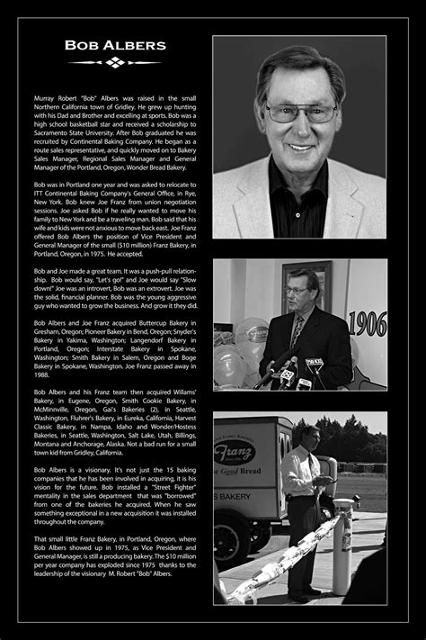 Baking Hall Of Fame 2016 Bob Albers American Society Of Baking