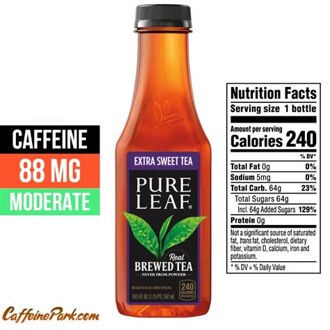 Caffeine In Pure Leaf Iced Tea