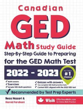Canadian Ged Math Study Guide Step By Step Guide To Preparing For The