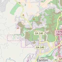 Canton Georgia Zip Code Map