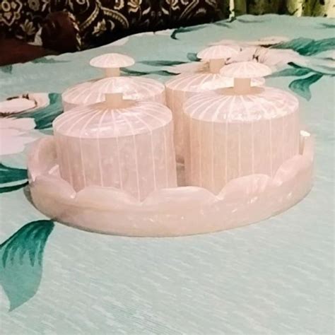 Capacity 100 Ml Resin Dry Fruits Tray Jar Set At Rs 1350 Set In