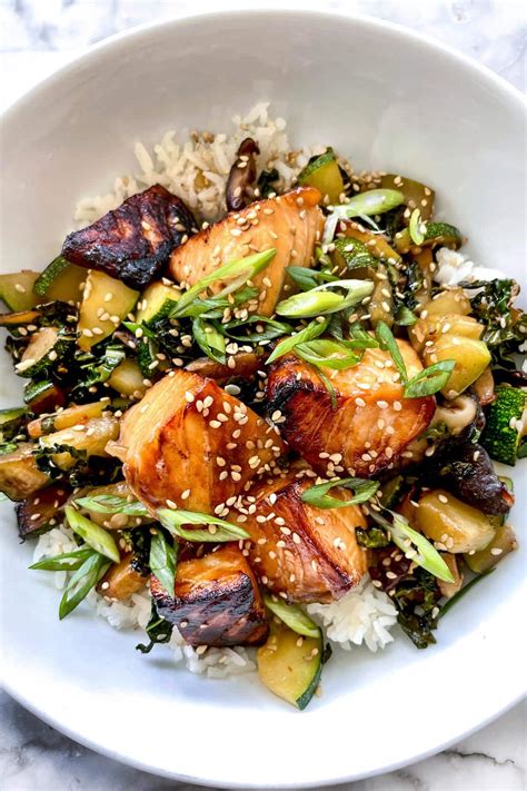 Caramelized Salmon Stir Fry Foodiecrush Com