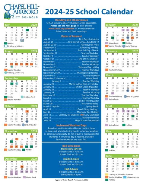 Check Out The Chapel Hill Carrboro City Schools Calendar For The 2023 2024 School Year