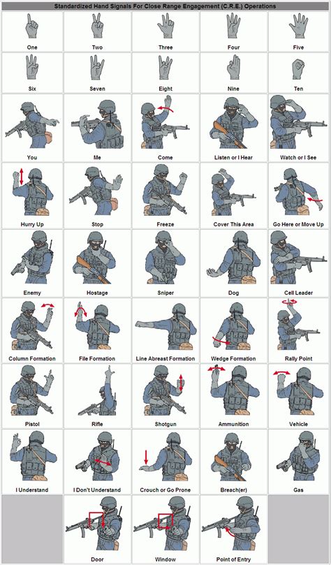 Check Out This Infographic Of Sniper And Swat Hand Signals Wide Open Spaces