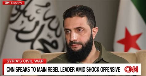 Chi Al Jolani Il Leader Dei Ribelli Armati Pi Potenti Della Siria