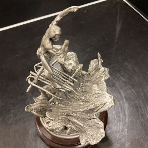 Chilmark Fine Pewter D Polland Yakima Salmon Fisherman Limited