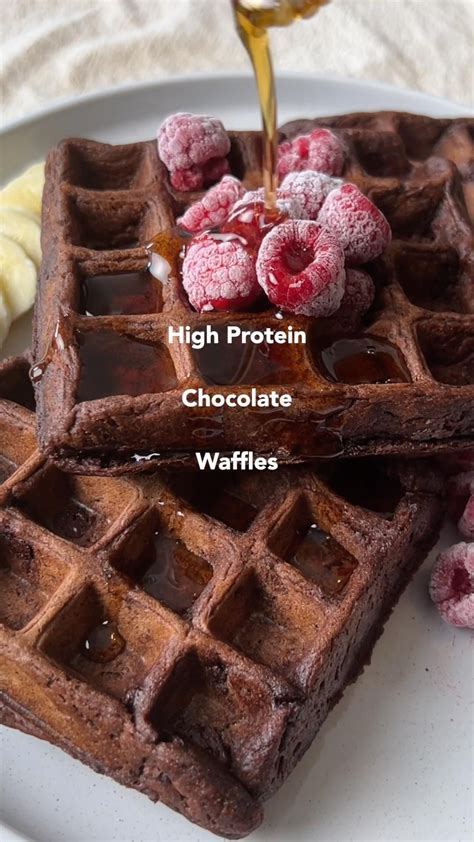 Chocolate Protein Waffles Link To Healthy Recipes In Bio In 2024