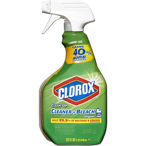 Clorox Clean Up Cleaner Bleach Original Spray 32 Fl Oz