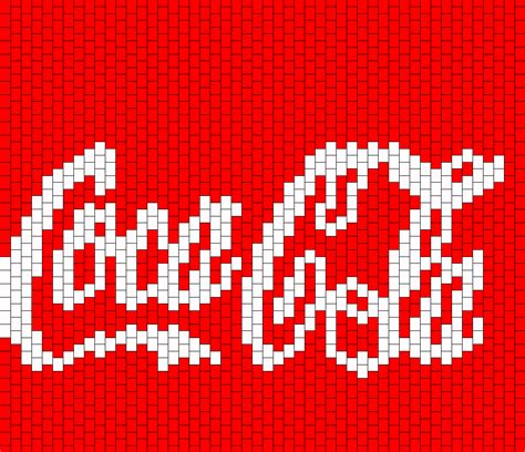 Coca Cola Bag Pannel Awesome Bead Pattern Peyote Bead Patterns Food
