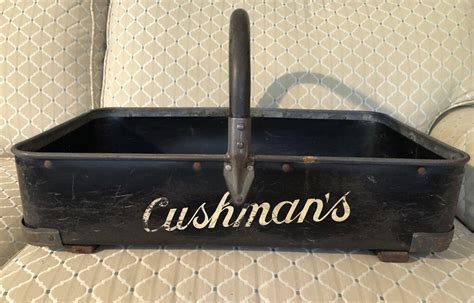 Cushman S Bakery Portland Maine Bread Carrying Delivery Tray Vintage