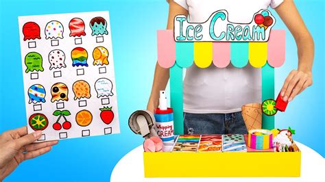 Diy Cute Ice Cream Pop It With Cardboard