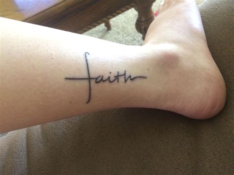 Faith Tattoo With Cross Printable Calendars At A Glance