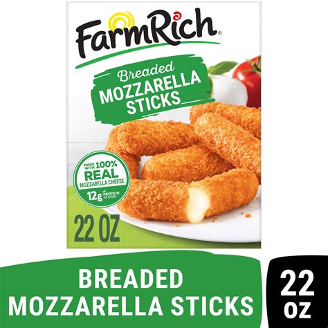 Farm Rich Frozen Breaded Mozzarella Cheese Sticks 22 Oz King Soopers