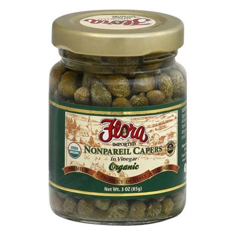 Flora Nonpareil Capers In Vinegar Organic Publix Super Markets