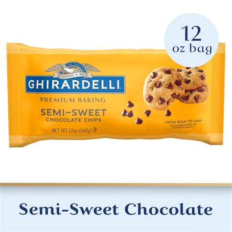 Ghirardelli Semi Sweet Chocolate 4M Baking Chips 35 Lb