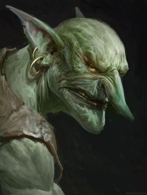 Goblin Arte Horror Arte Ritratti Design Del Personaggio