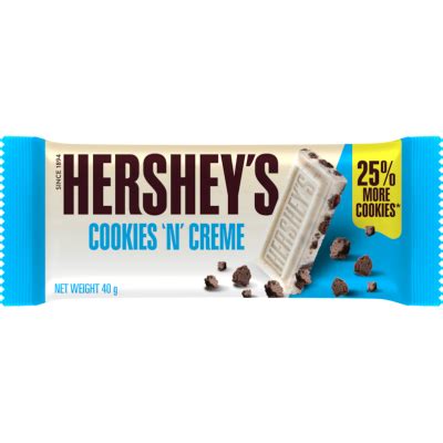 Hershey Amp 39 S Cookie Amp Cream Chocolate Bar 40G Gopotatoes