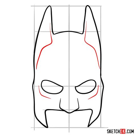 How To Draw Batman Mask