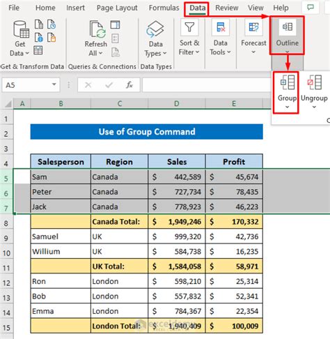 How To Group Rows In Excel With Expand Collapse