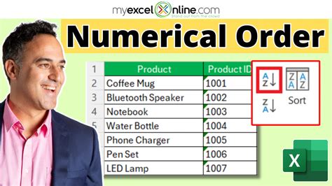 How To Sort Numbers In Numerical Order In Excel Fast Myexcelonline