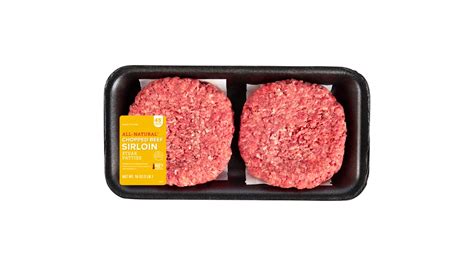 Ibp All Natural Chopped Beef Sirloin Steak Patties By Pound