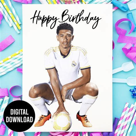 Jude Bellingham Birthday Card Football Card
