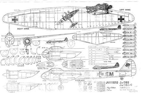 Junkers Ju 88 Plans Aerofred Download Free Model Airplane Plans