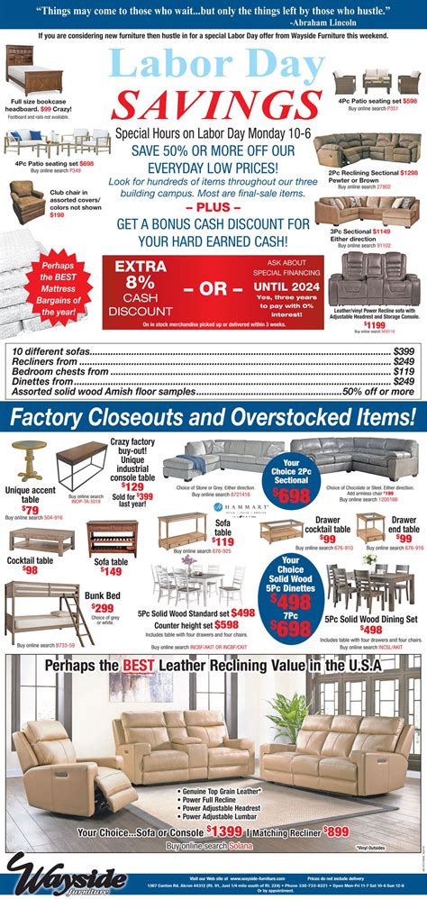 Labor Day Sale Wayside Furniture Amp Mattress