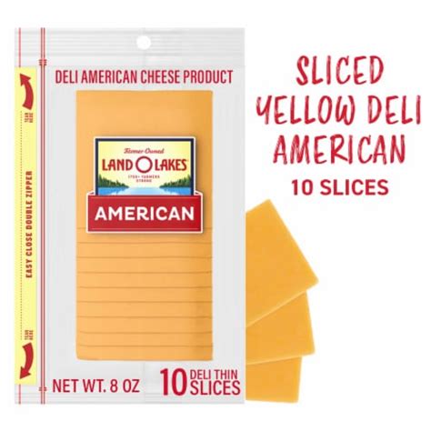 Land O Lakes Yellow Deli American Cheese Packaged Sliced Cheese 10 Ct