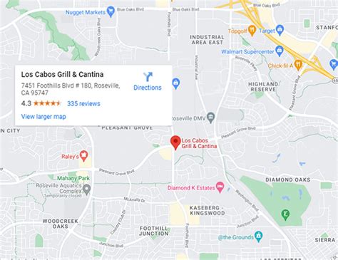 Los Cabos Grill Cantina 7451 Foothills Blvd 180 Roseville Ca 95747