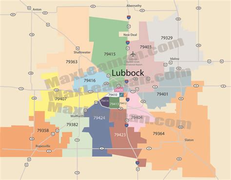 Lubbock Texas Zip Codes Map And Full List