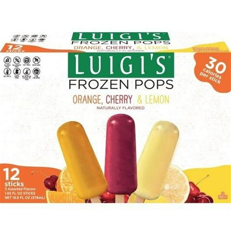 Luigis Ice Pops For Office Breakroom Kitchen Refreshment Walmart Business Supplies
