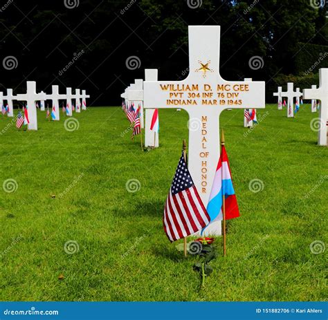 Medal Of Honor Recipient At Luxembourg American Cemetery And Memorial