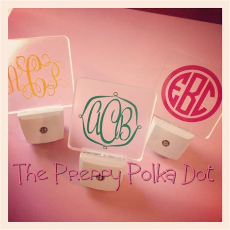 Monogram Personalized Led Night Light Led Night Light Night Light Etsy
