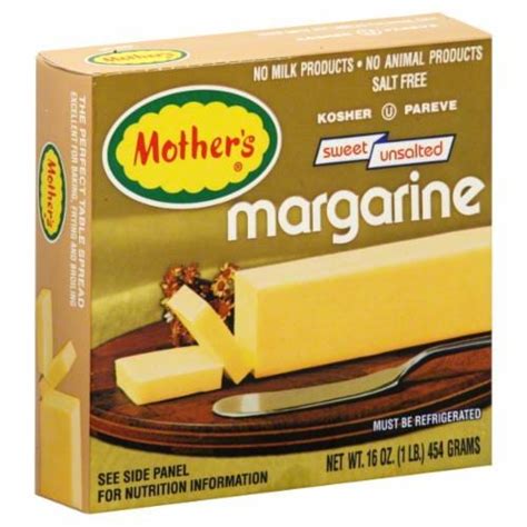 Mother S Sweet Unsalted Margarine 16 Oz Harris Teeter