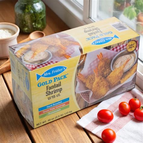 Mrs Friday S Breaded Fantail Shrimp U 15 Count 6 A Case Of 2 5 Lb